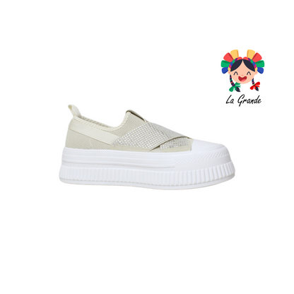G01-5B FOSUM Amarillo Textil Tenis Casual Estilo Urban para Dama