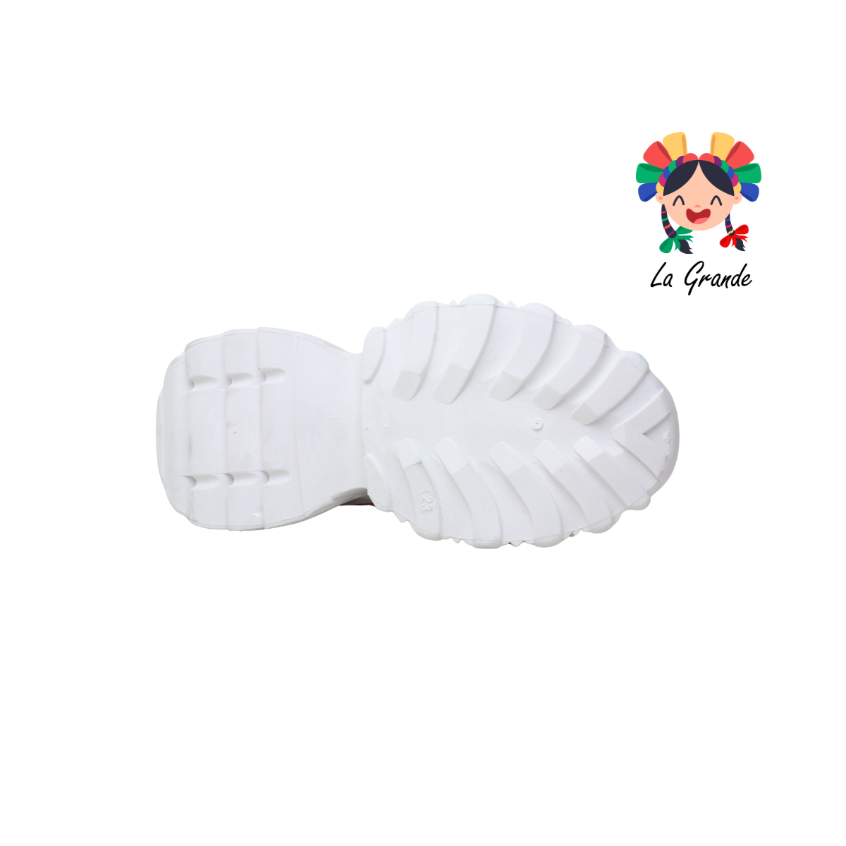 G03-3C FOSUM Blanco Rosa Sint Tenis Casual con Plataforma para Dama