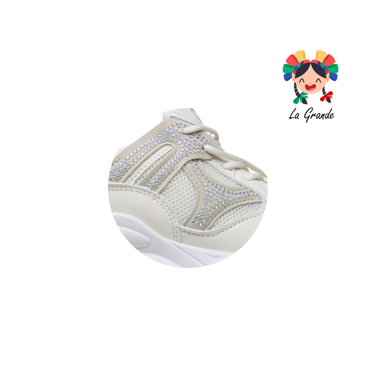 G04-1B FOSUM Beige Textil Tenis Casual Estilo Urban para Dama