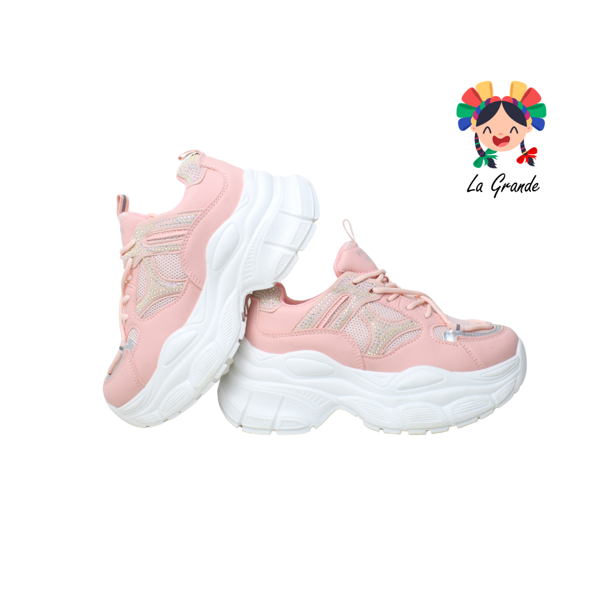 G04-1C FOSUM Rosa Sint Tenis Casual Estilo Urban para Dama