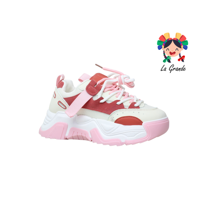 G06-2B FOSUM Rosa Textil Tenis Casual Estilo Urban para Dama