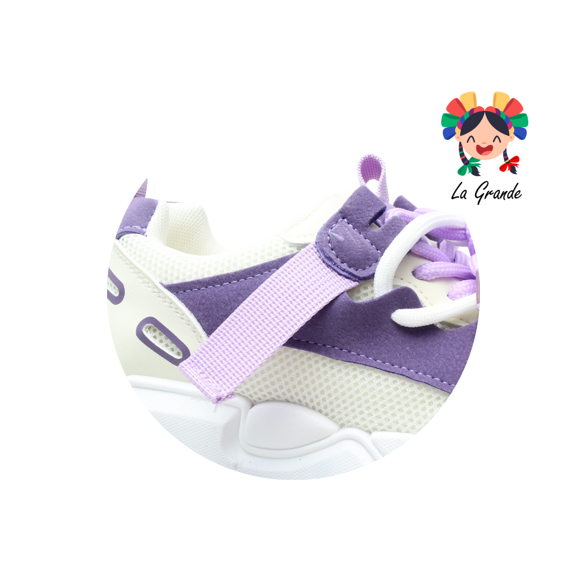 G06-2C FOSUM Morado Textil Tenis Casual Estilo Urban para Dama