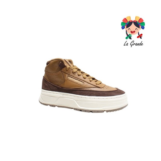 GEO MID REEBOK Café Beige Tenis Importado Original para Joven y Dama