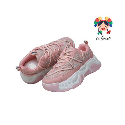 G06-1C FOSUM Rosa Textil Tenis Casual Estilo Urban para Dama