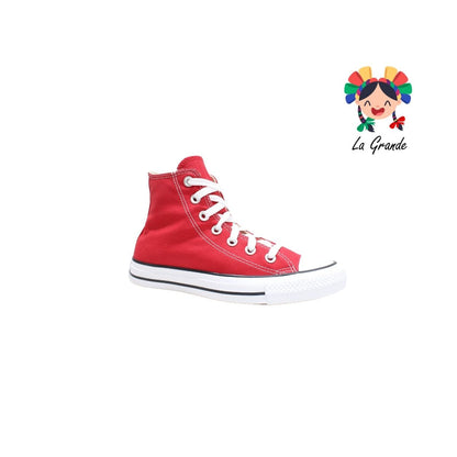 HI CONVERSE Rojo Textil Tenis Casual Importado Original para Dama, Joven y Caballero