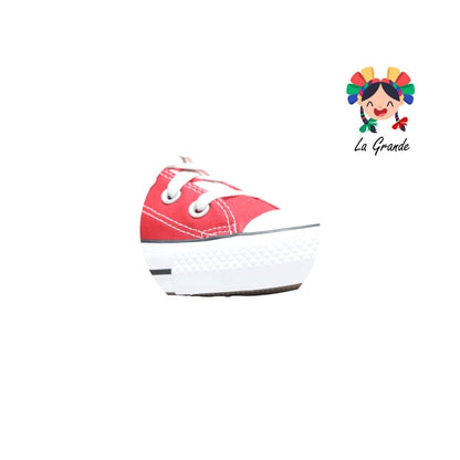 HI CONVERSE Rojo Textil Tenis Casual Importado Original para Dama, Joven y Caballero