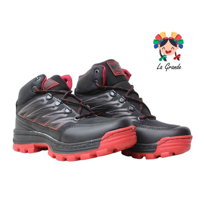 Hotmail CROSS-X Negro Rojo Sint  Bota Industrial sin Casco para Caballero
