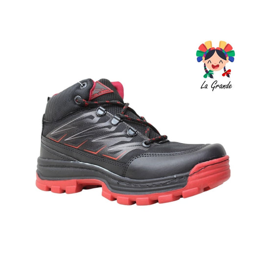 Hotmail CROSS-X Negro Rojo Sint  Bota Industrial sin Casco para Caballero
