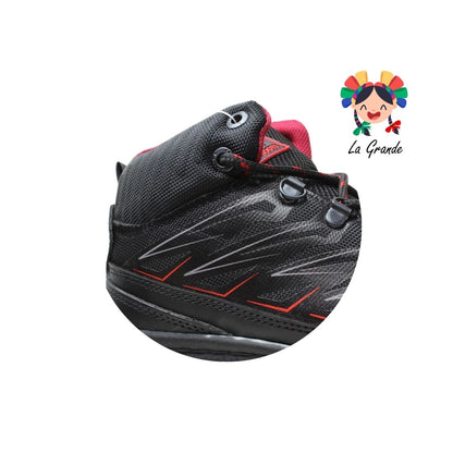 Hotmail CROSS-X Negro Rojo Sint  Bota Industrial sin Casco para Caballero