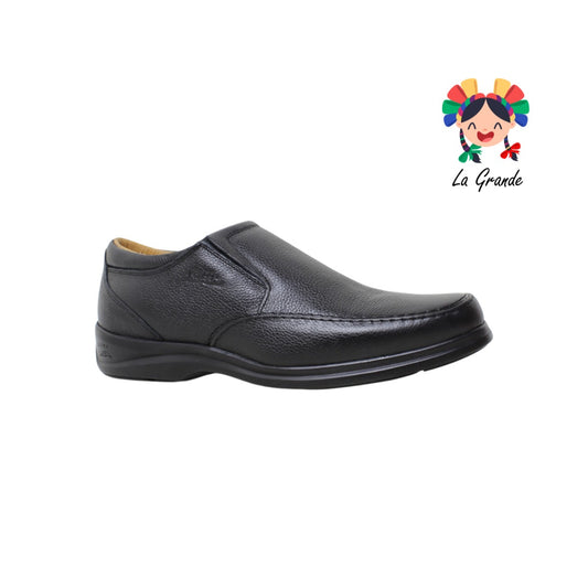 1087 KA99 Negro Flother Piel Zapato Confort para Caballero