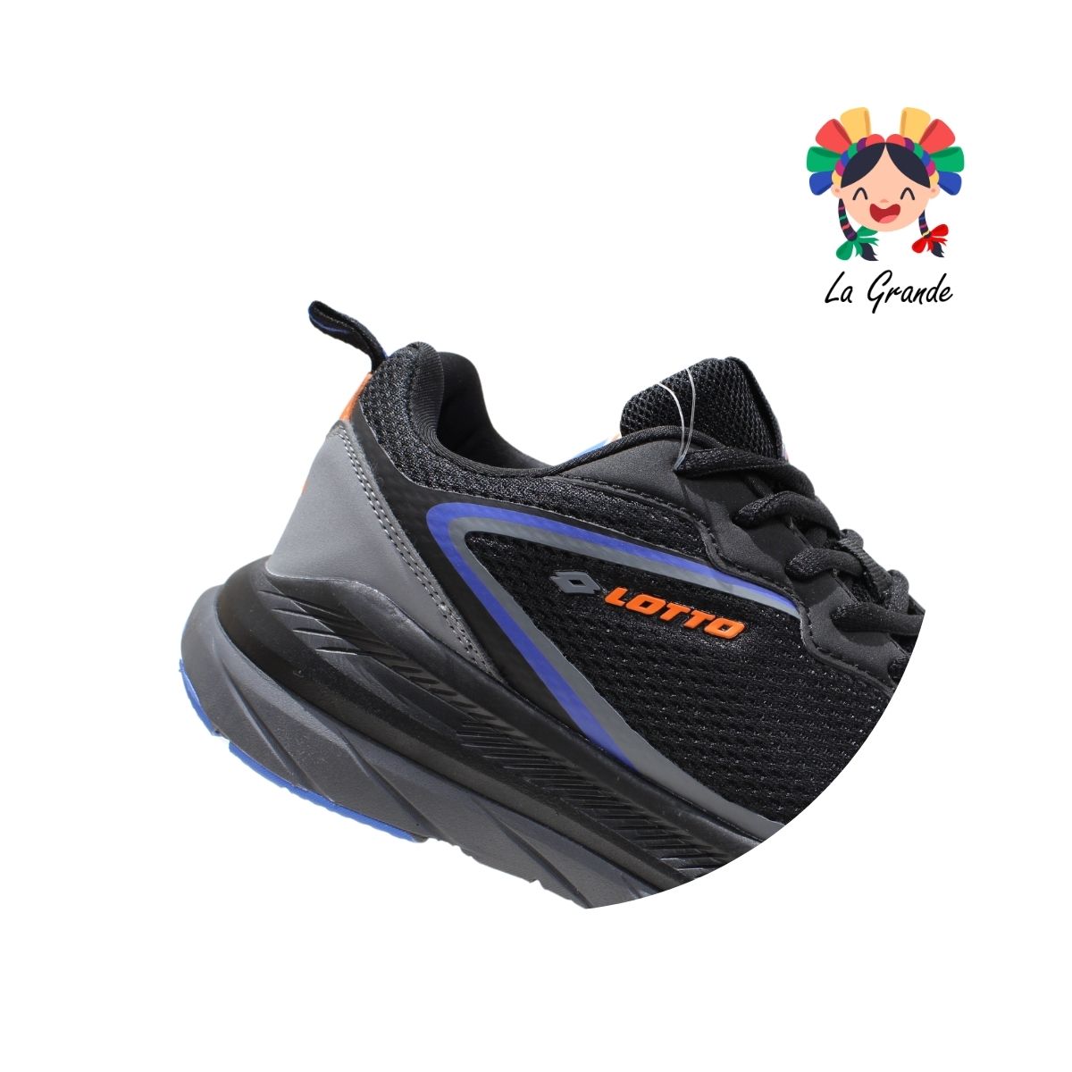 4013 LOTTO Negro Azul Tenis Deportivo Importado Original para Caballero