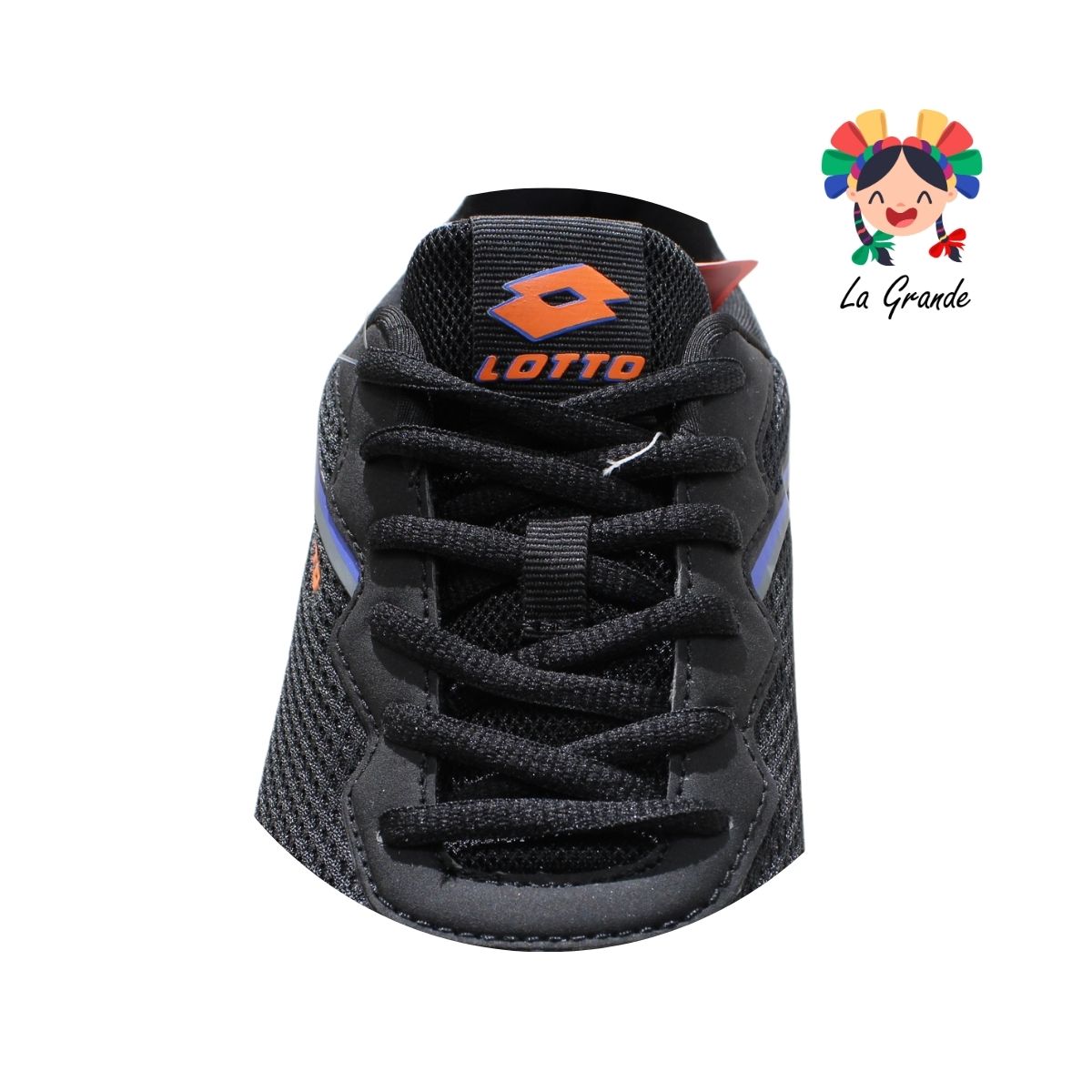 4013 LOTTO Negro Azul Tenis Deportivo Importado Original para Caballero