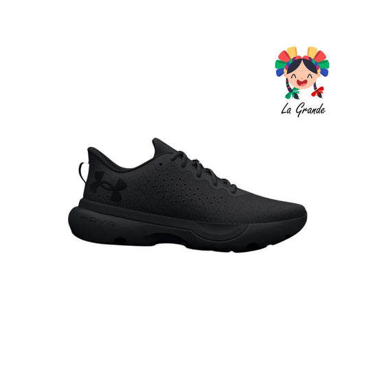 INFINITE UNDER ARMOUR Negro Textil Tenis Deportivo para Dama, Joven y Caballero Importado Original