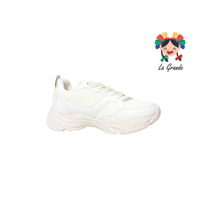 J02 NEW LINE Beige Total Tenis Deportivo para Dama y Joven