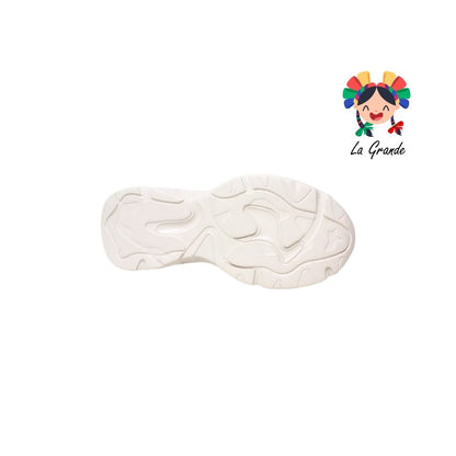 J02 NEW LINE Beige Total Tenis Deportivo para Dama y Joven