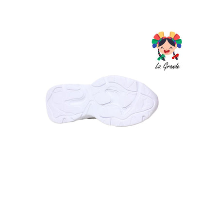 J02 NEW LINE Blanco Blanco Tenis Deportivo para Dama, Joven y Caballero
