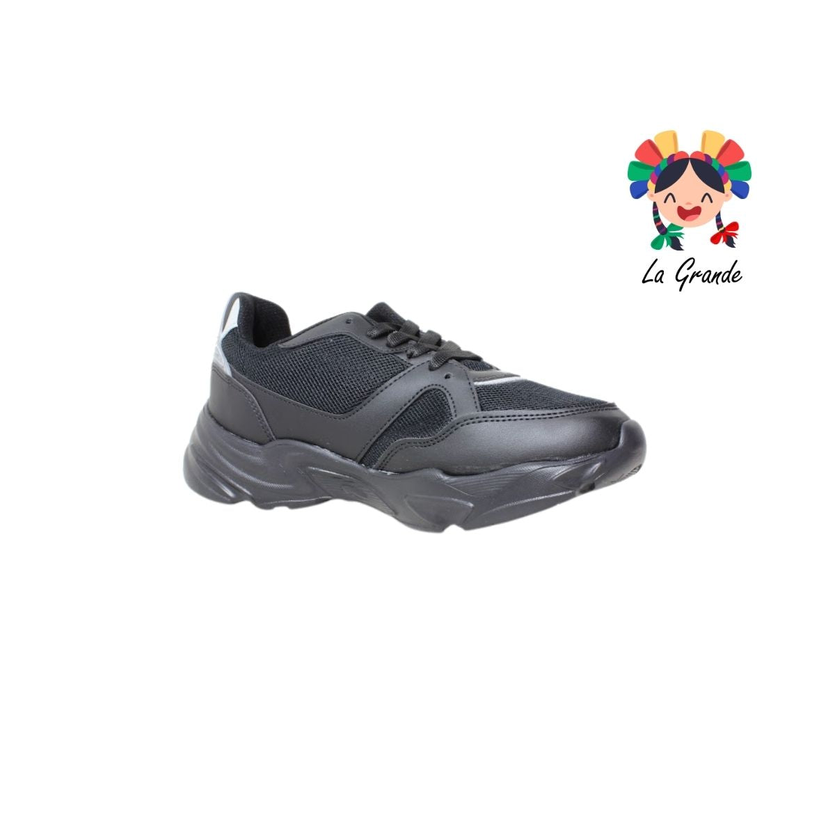J02 NEW LINE Negro Gris Tenis Deportivo Caballero