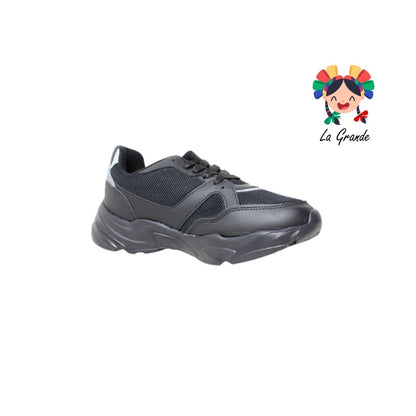 J02 NEW LINE Negro Gris Tenis Deportivo Caballero