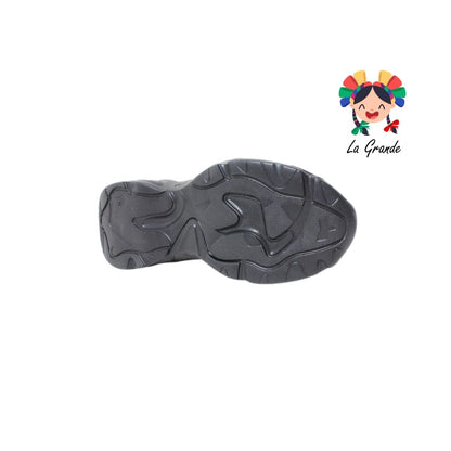 J02 NEW LINE Negro Gris Tenis Deportivo Caballero