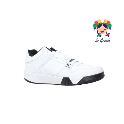 Jack WALKQUIR Blanco Negro Tenis Casual para Caballero