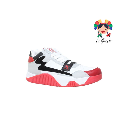 Jack WALKQUIR Blanco Rojo Tenis Casual para Caballero