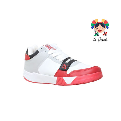 Jack WALKQUIR Blanco Rojo Tenis Casual para Caballero