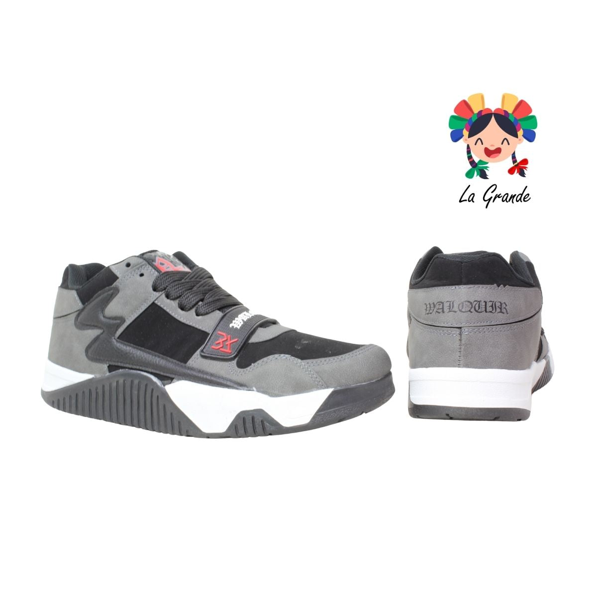 Jack WALKQUIR Negro Oxford Tenis Casual para Caballero