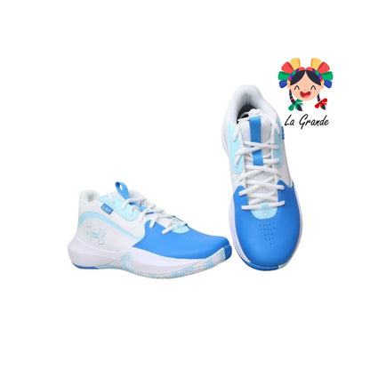 Lockdown 7 UNDER ARMOUR Blanco Azul Tenis Deportivo Original Importado para Caballero