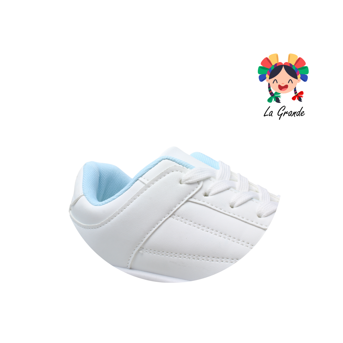 M2306B-1B FOSUM Blanco Azul Tenis Casual para Dama y Jóven