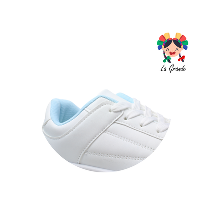 M2306B-1B FOSUM Blanco Azul Tenis Casual para Dama y Jóven