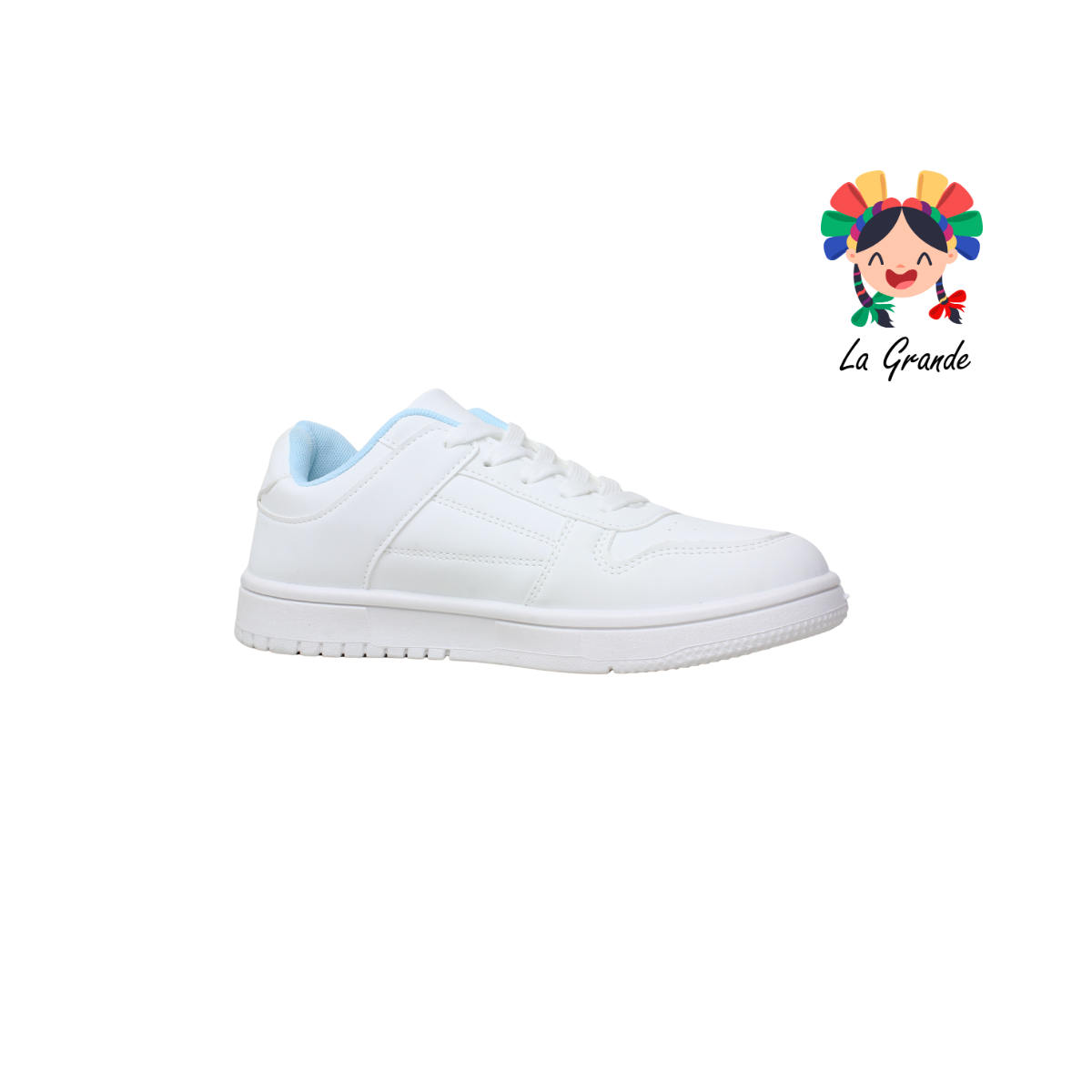 M2306B-1B FOSUM Blanco Azul Tenis Casual para Dama y Jóven
