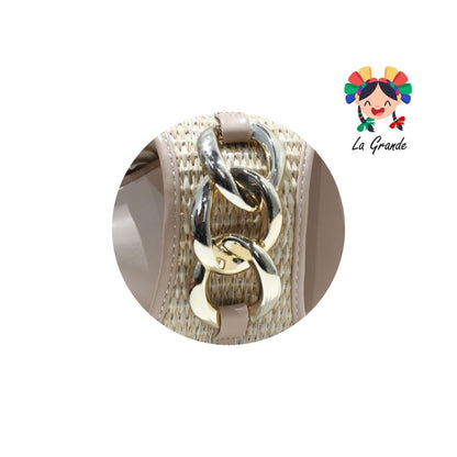 MAR6 YAELI Natural Beige Sint Sandalia para Dama