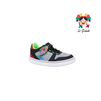 MOY ATROM Negro Gris Neón Tenis Nave Espacial para Niño y Niña