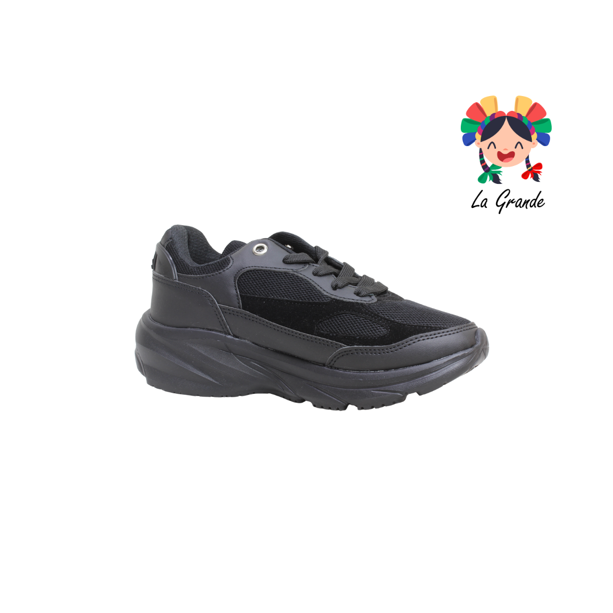 N-02 NEW LINE Negro Negro Tenis Deportivo para Dama y Joven