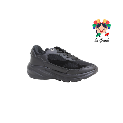 N-02 NEW LINE Negro Negro Tenis Deportivo para Dama y Joven