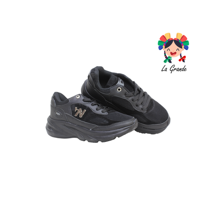 N-02 NEW LINE Negro Negro Tenis Deportivo para Dama y Joven