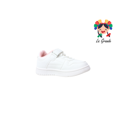 N2306C FOSUM Blanco Rosa Tenis Casual para Niña