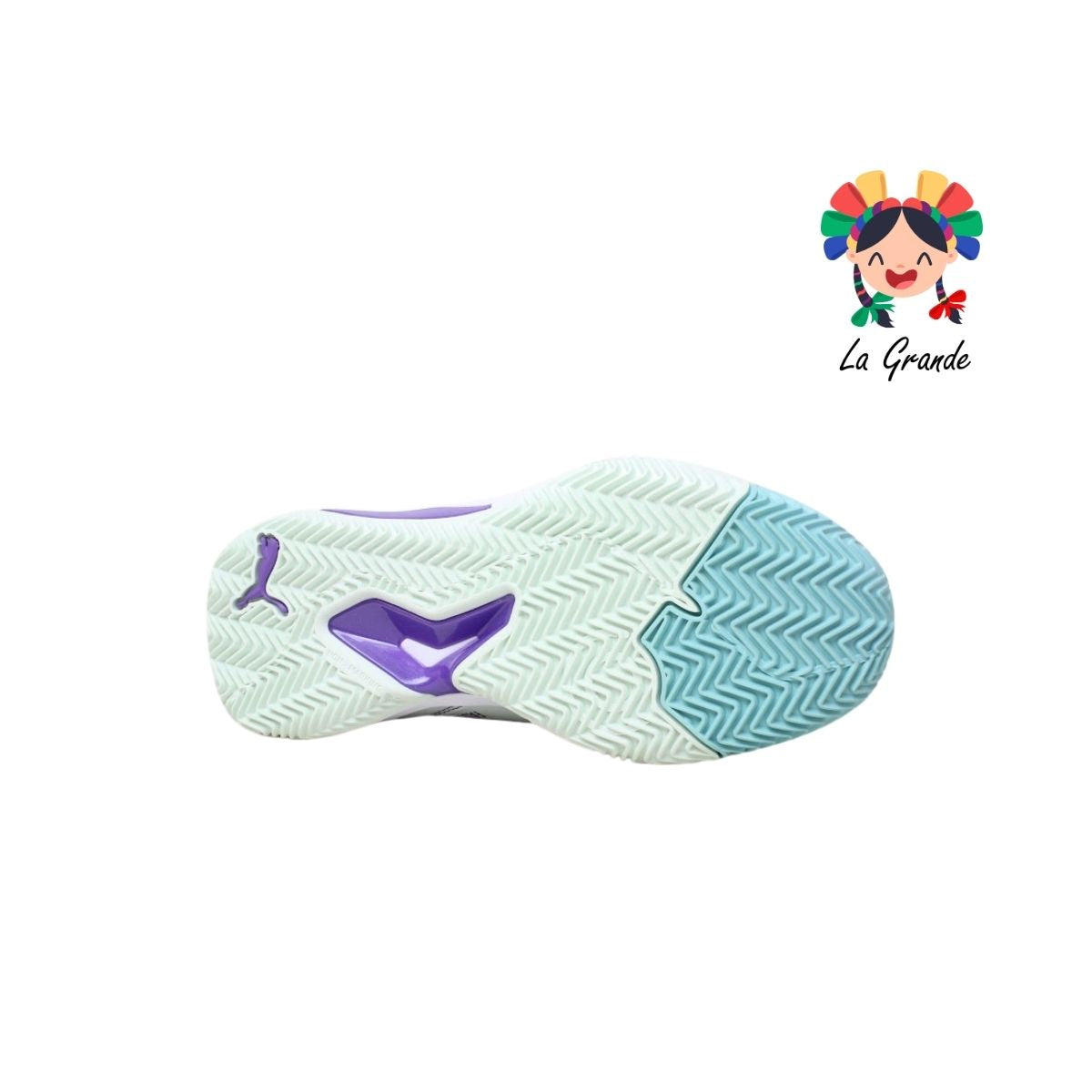 NOVA COURT PUMA Azul Morado Tenis Casual Importado Original para Dama
