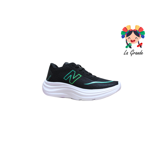 NV-05 VANNI CLUB Negro Verde Tenis Deportivo para Dama y Joven