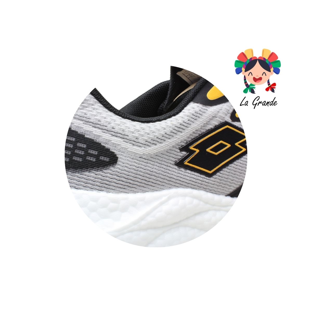 0H468037 LOTTO Grey Orange Tenis Deportivo para Caballero
