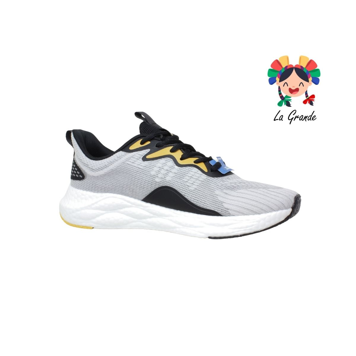 0H468037 LOTTO Grey Orange Tenis Deportivo para Caballero