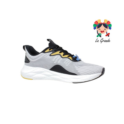 0H468037 LOTTO Grey Orange Tenis Deportivo para Caballero