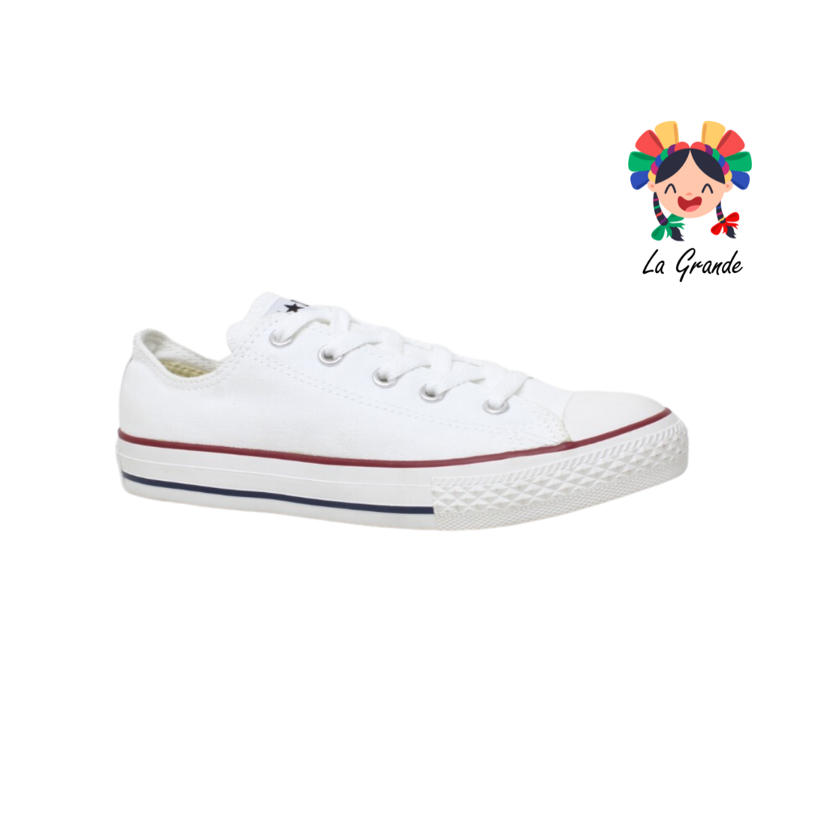 OX CONVERSE Blanco Textil Tenis Choclo Importado Original para Niño, Niña, Dama, Joven y Caballero