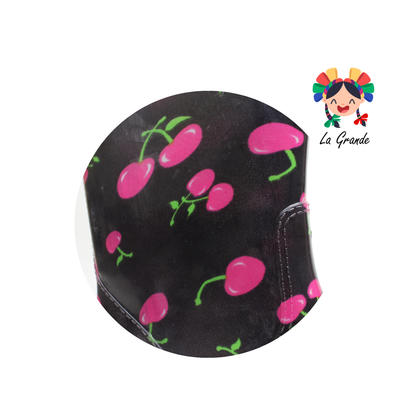 Pulgarcito PINET Negro Cerezas Bota de Hule para Dama