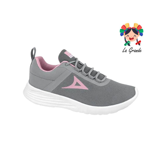 4517 PIRMA Gris Rosa Bco Tenis Deportivo Original Importado para Dama
