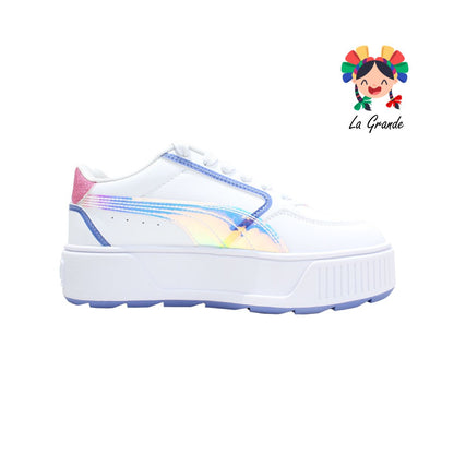 5301 KARMEN DEEP PUMA Blanco Tornasol Rs Tenis Importado Original para Dama