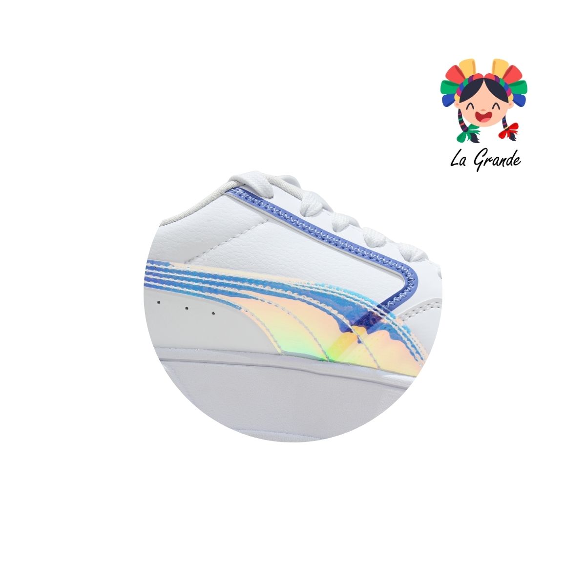 5301 KARMEN DEEP PUMA Blanco Tornasol Rs Tenis Importado Original para Dama