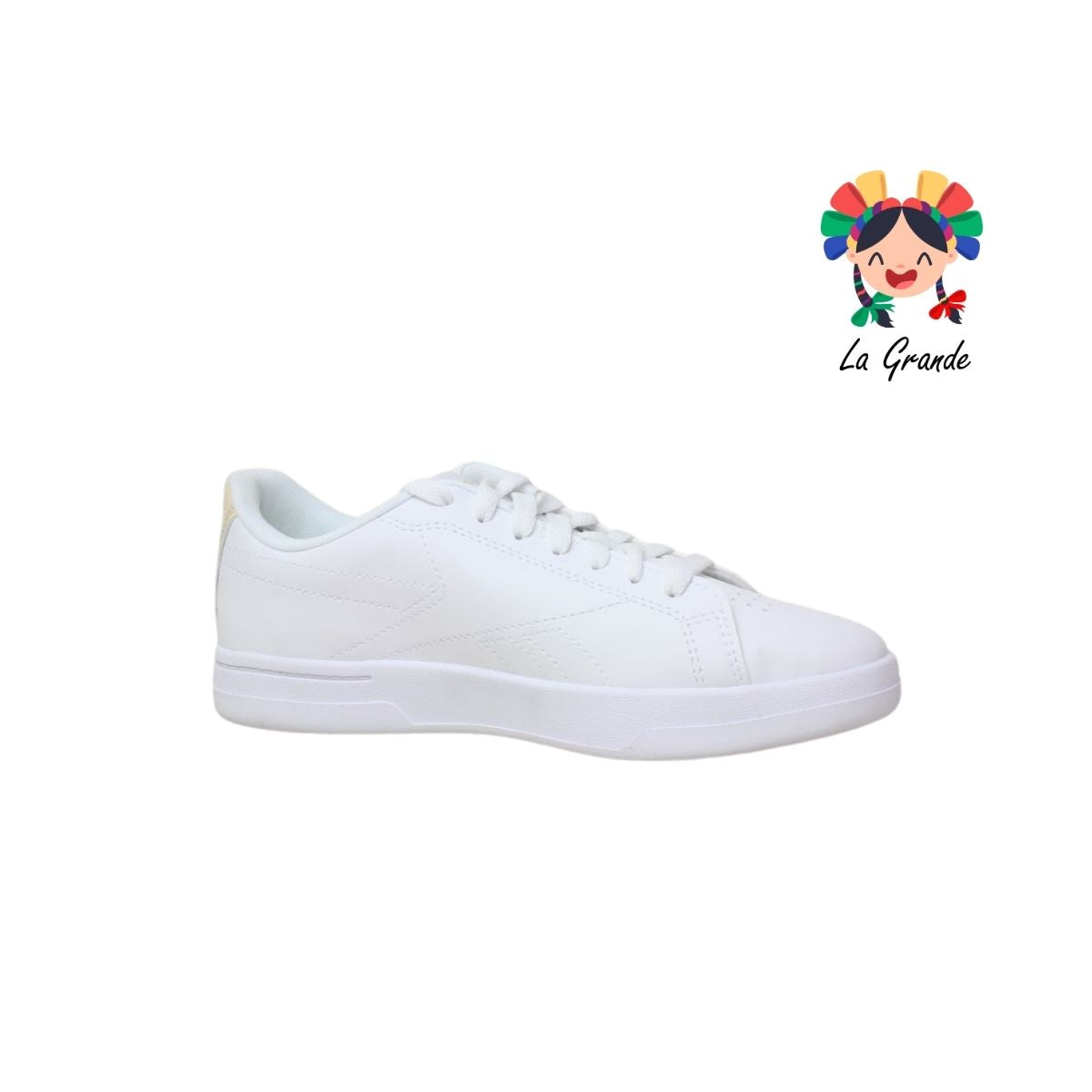 Prime Grounds REEBOK Blanco Beige Tenis Casual Importado Original para Dama