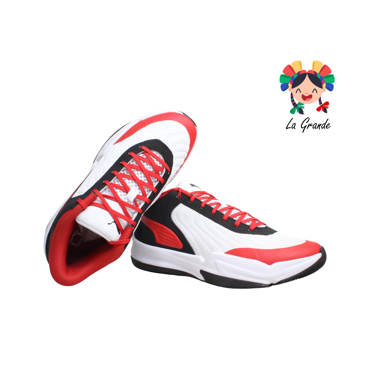 Court Pro Z PUMA Bco Ngo Rojo Tenis Deportivo Importado Original para Caballero