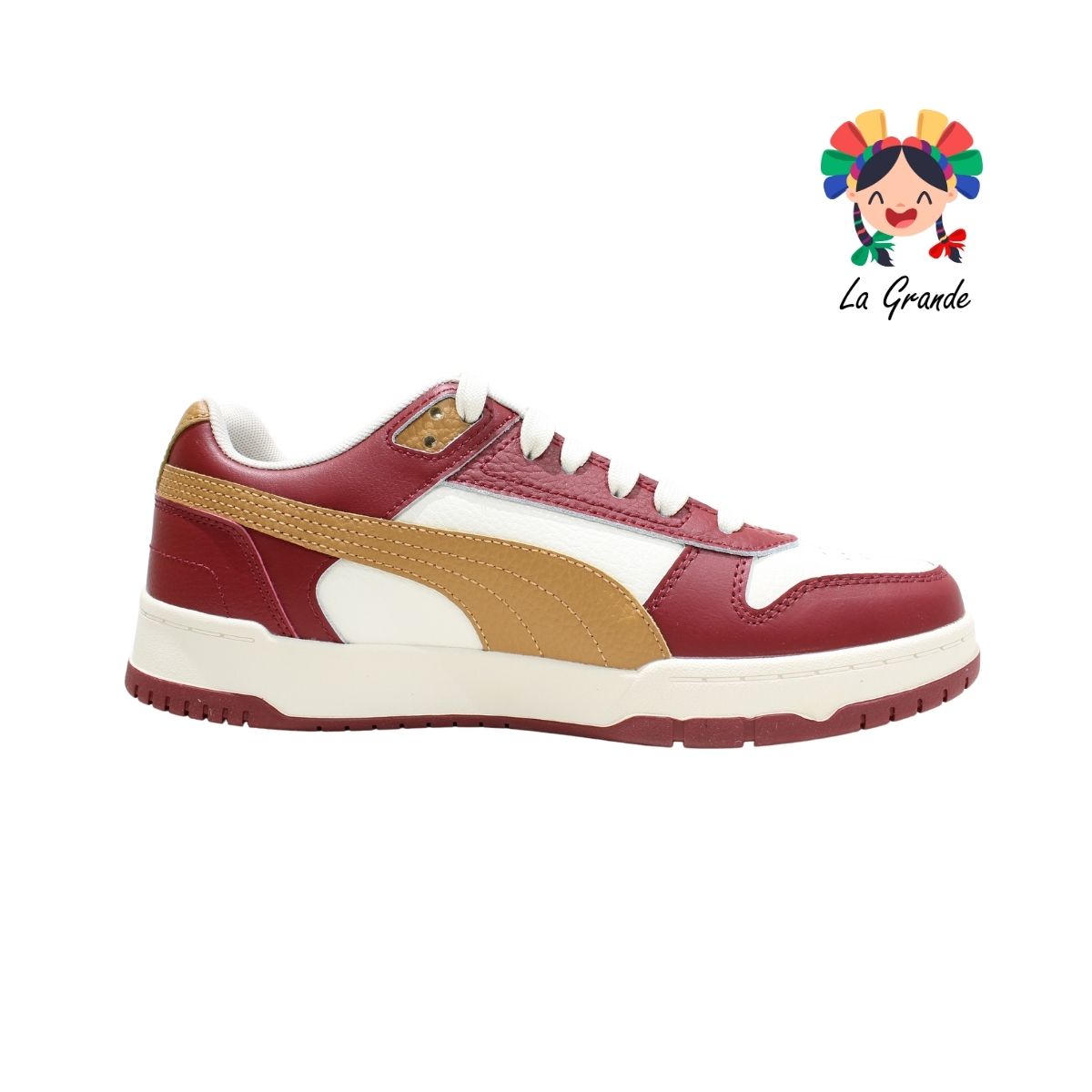 336 GAME-PUMA  Rojo Beige Tenis Importado Original para Caballero